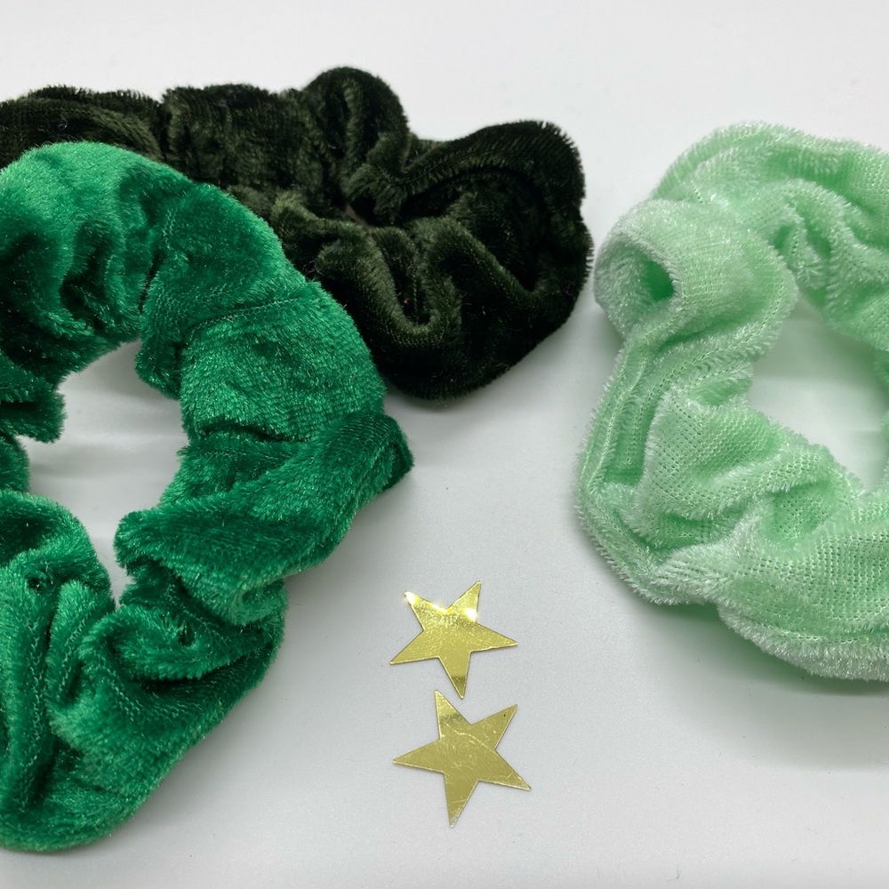 Green Scrunchies